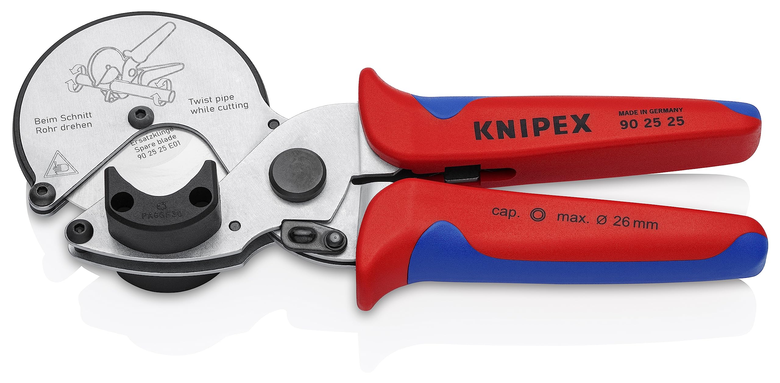KNIPEX Tools 90 25 25 Composite Pipe Cutter, 8-1/4